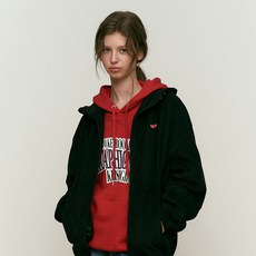 키르시 여성용 체리 플리스 후드 집업