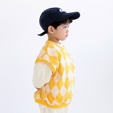 Daddy Oh Daddy 兒童菱格紋背心 D22A21