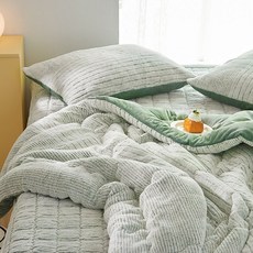 ARPEGGIO BASIC 千層麻花極細纖維車縫被 10mm, 綠色