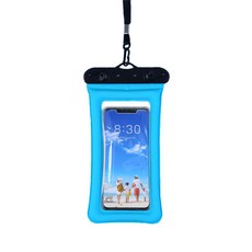 디에스 원터치 핸드폰 방수팩, 스카이, 1개