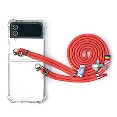 PHONECODI 애니멀 숄더 스트랩 투명 휴대폰 케이스