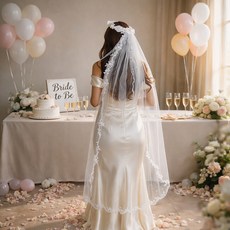 PARTYSHOW 婚禮頭紗 面紗 自助婚禮 新娘派對