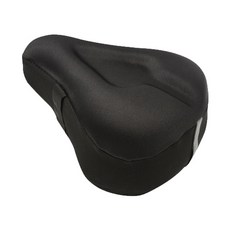 室內自行車坐墊套凝膠墊記憶棉 B型, 黑色, 1個