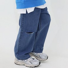 소년마켓 아동용 아로하 컷팅 데님팬츠