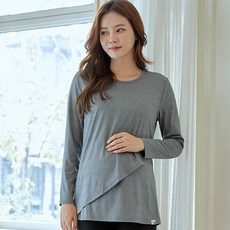 블룸액티브 크로스 긴팔 임산부 요가 티셔츠