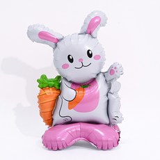 파티쇼 스탠드 은박풍선 소형, 토끼, 3개