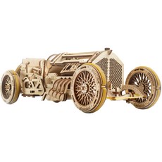 UGEARS U9 大獎賽汽車 3D 拼圖 UG0686, 348件, 混色