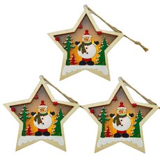 Aloharain露營戶外聖誕燈飾裝飾, 3個, 雪人