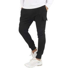 HOORISTYLE男士拉絨素色工裝慢跑褲