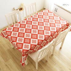 雙色亞麻桌布, 圖案, S(100 x 140 cm), 1個