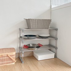 플라타 슬라이드 주방선반, 그레이, 1개