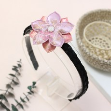 비단길 배씨꽃잎 한복머리띠