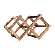 3格實木菱形紅酒架 YT_RA1187, 1個, 棕色