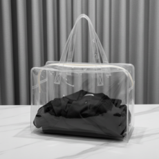 라라데이 EVA 휴대용 방수 파우치 2p, 투명