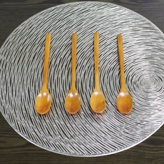 원목 조리도구 롱 티스푼, 4개