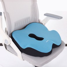 今日 6D 新一代 辦公室 書房 孕婦 新型 人體工學坐墊, 藍色