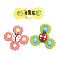 Let's Toy 吸力旋轉撥浪鼓昆蟲朋友 3 件套, 混色