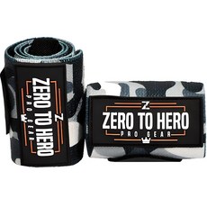 ZERO TO HERO 健身迷彩護腕 2個, 1組, 黑色迷彩