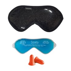 Sonata睡眠眼罩 超級黃金 宇宙黑+眼膜+耳塞, 1套
