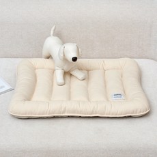 펫본 모던하우스 사계절 편안한 사각 방석, 1개, 아이보리