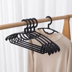 일상포인트 자국 없는 논슬립 옷걸이, 블랙, 30개