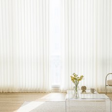 She's Home 牛奶絲滑不透光雪紡窗簾 掛鉤式 含掛環 特大尺寸, 奶油白