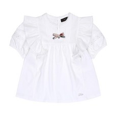 DAKS Little 女童蕾絲細節平紋針織襯衫