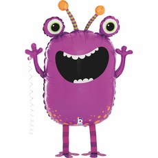 GRABO 走路怪物鋁箔氣球, 紫色, 1個