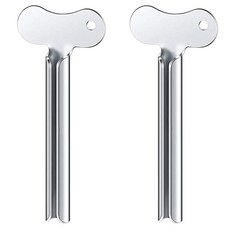 MONACO OLIVE 不鏽鋼牙膏擠壓器, 銀, 2個