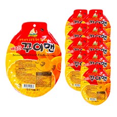 Kkuiman 香酥魚脯片 微辣, 30g, 10包