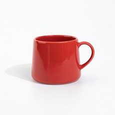 비비드 글로우 머그컵 340ml, 레드, 1개