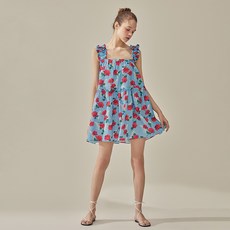 VikiniVender 女款Roberry碎花娃娃迷你連身裙