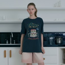 JUCY JUDY 女款寬鬆版型蛋糕顏料染棉質T恤 J1TS320C