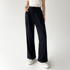 Planday 女性時尚百搭單褶運動褲 中等長度