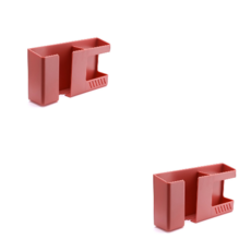 라온팩토리 리온 다용도 2구 벽걸이 부착 미니수납 리모컨 보관함, 진핑크, 2개