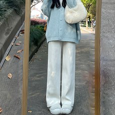 daysoy 女款麻花粗厚長褲