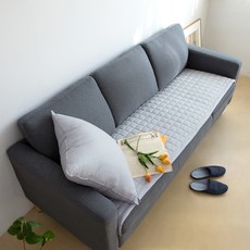 EBLANK 純棉固定式沙發墊 2人座