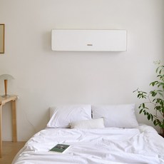 BEBEDECO 16支水洗棉彈性貼合壁掛式冷氣機罩, 象牙白