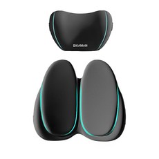 bebehome 汽車頭枕腰靠舒壓護脊組, 腰部支撐, 1組, 黑色