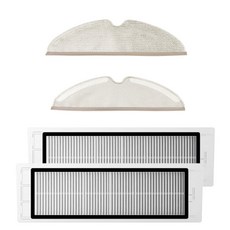 Nusimbi 小米石頭掃地機器人 1234567代 濕拖布 2入 + 替換濾網 2入, 單一商品, 1套