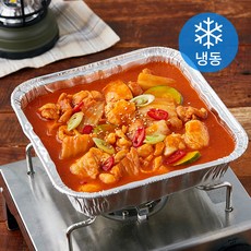 건강한끼 묵은지 순살 닭볶음탕 500g + 조리 냄비 세트 (냉동), 1세트