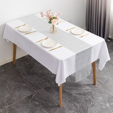 Artihome 閃亮亮片桌旗桌巾, 30 x 120 cm, 銀色