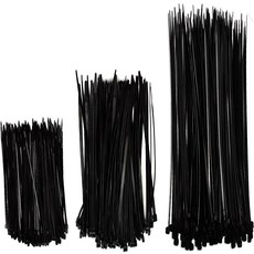 ender 彈性束帶 大 200入 + 中 200入 + 小 200入 套組, 1組, 黑色