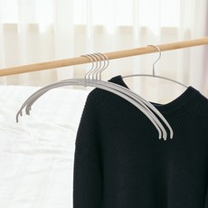 Back to Basics 圓弧超薄衣架, 灰色, 10個