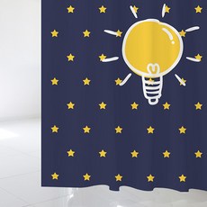 浴簾+不鏽鋼掛鉤 12入+白色窗簾桿組合, 1套, SC110