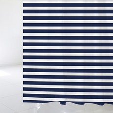 디자인수풀 북유럽 스타일 샤워커튼 sc326 1520 x 1880 mm + 플라스틱 고리 12p + 화이트 커튼봉 풀세트, 혼합색상, 1세트, 멀티(혼합)컬러