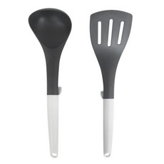 Charmy 편리한나일론 국자 + 뒤집개, 혼합색상, 1개