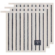 타올쿤 송월타월 타올쿤 멀티 스트라이프 36 고리수건, NAVY, 3개