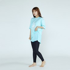 soleil 女款Lilia短褲一體式九分水上運動緊身褲