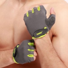 와이앤비 아웃도어 스포츠 헬스 장갑 그린 2p, 1개